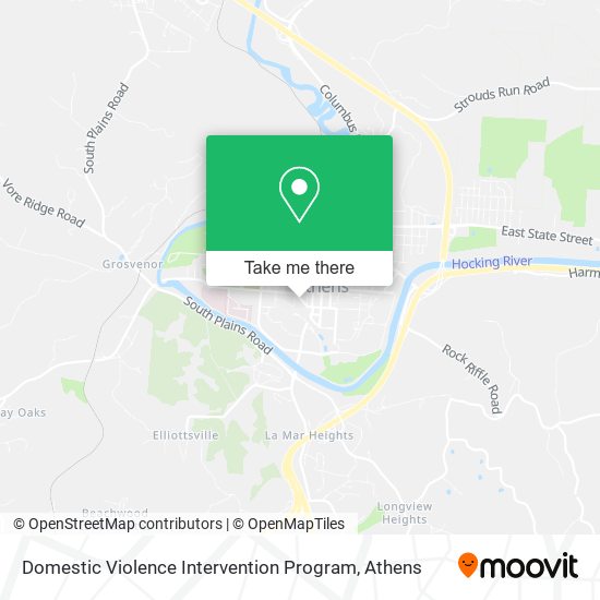 Domestic Violence Intervention Program map