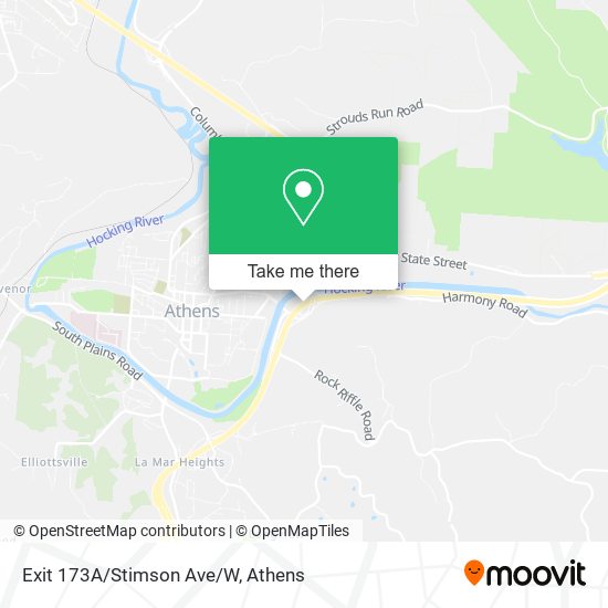Mapa de Exit 173A/Stimson Ave/W