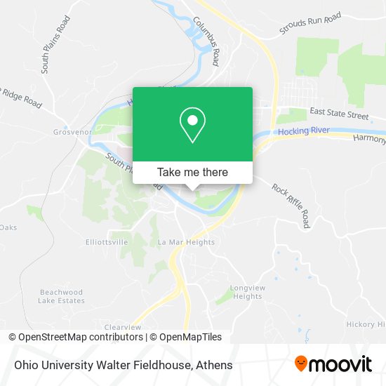 Ohio University Walter Fieldhouse map