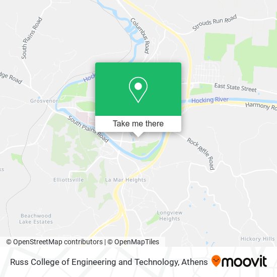 Russ College of Engineering and Technology map