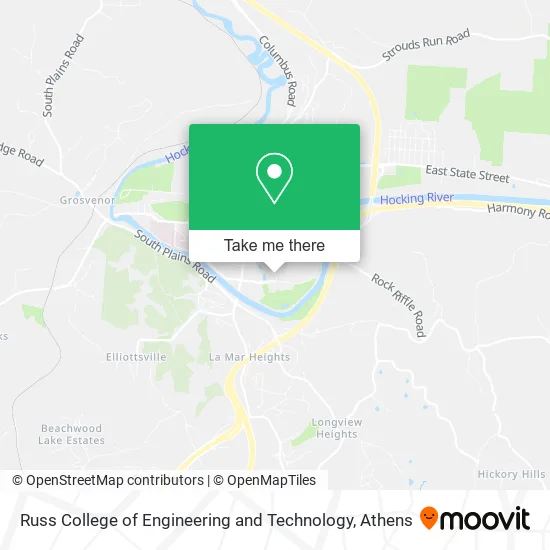 Russ College of Engineering and Technology map