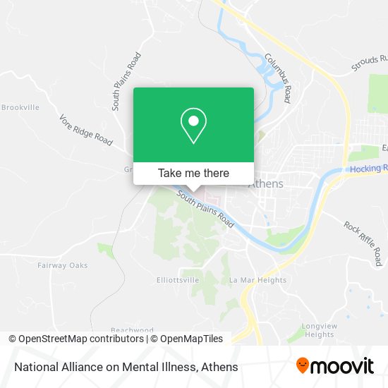 Mapa de National Alliance on Mental Illness