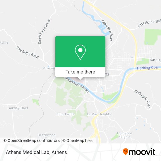 Athens Medical Lab map