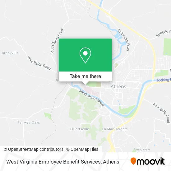 Mapa de West Virginia Employee Benefit Services