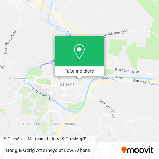 Gerig & Gerig Attorneys at Law map