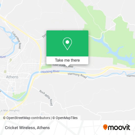 Mapa de Cricket Wireless