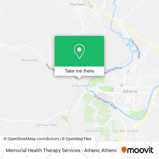 Mapa de Memorial Health Therapy Services - Athens