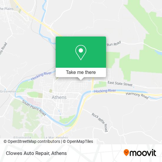 Mapa de Clowes Auto Repair