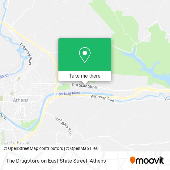 The Drugstore on East State Street map