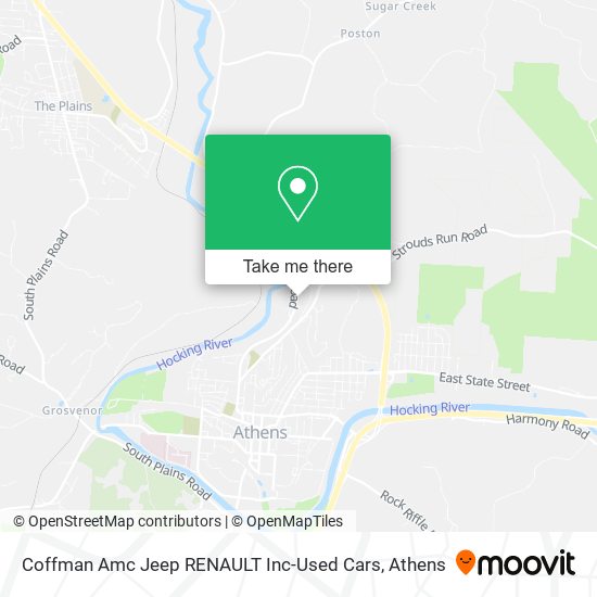 Mapa de Coffman Amc Jeep RENAULT Inc-Used Cars