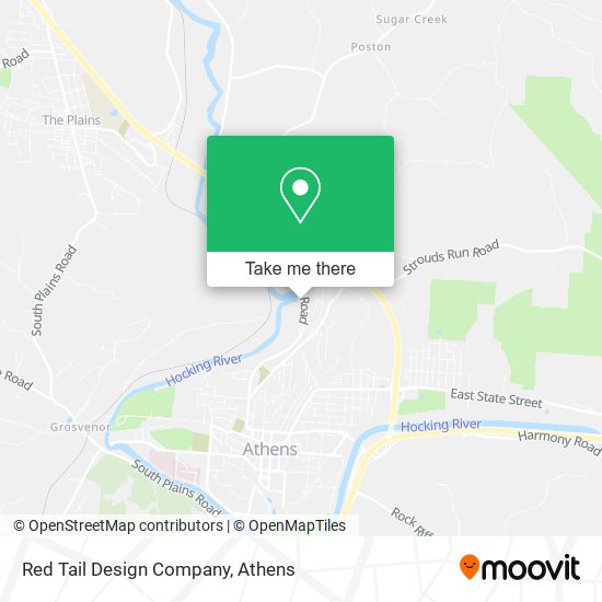 Red Tail Design Company map
