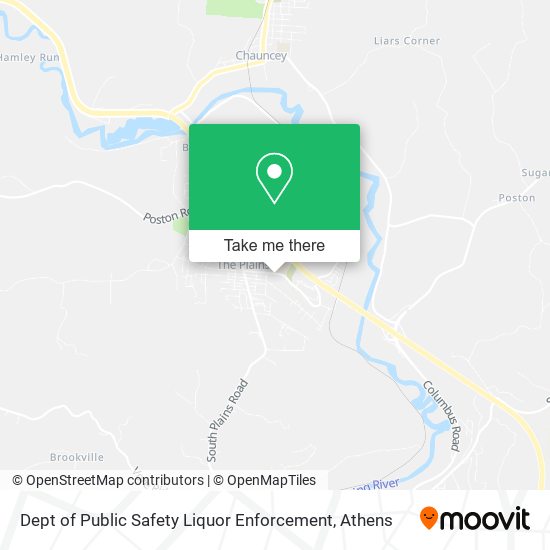 Dept of Public Safety Liquor Enforcement map