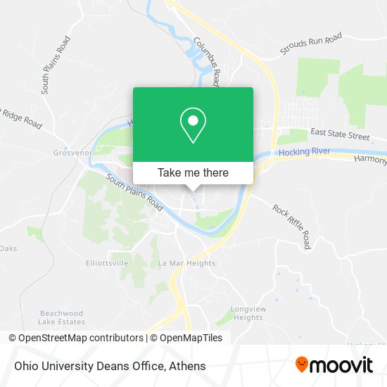 Mapa de Ohio University Deans Office