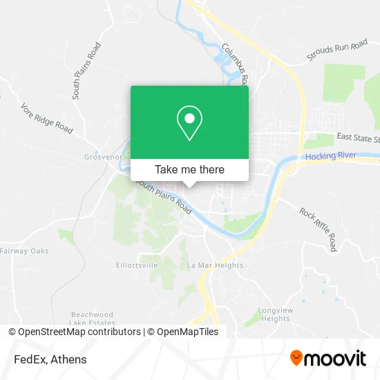 Mapa de FedEx