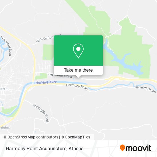 Harmony Point Acupuncture map