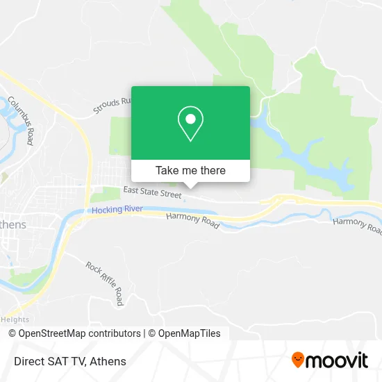 Direct SAT TV map
