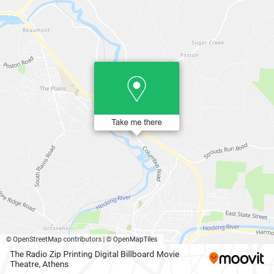 Mapa de The Radio Zip Printing Digital Billboard Movie Theatre