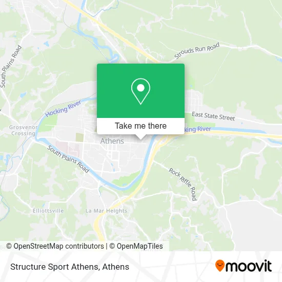 Structure Sport Athens map