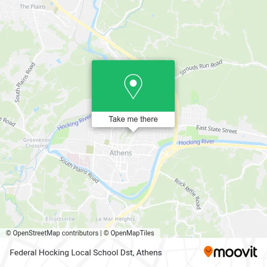 Federal Hocking Local School Dst map