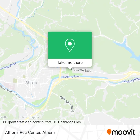Athens Rec Center map