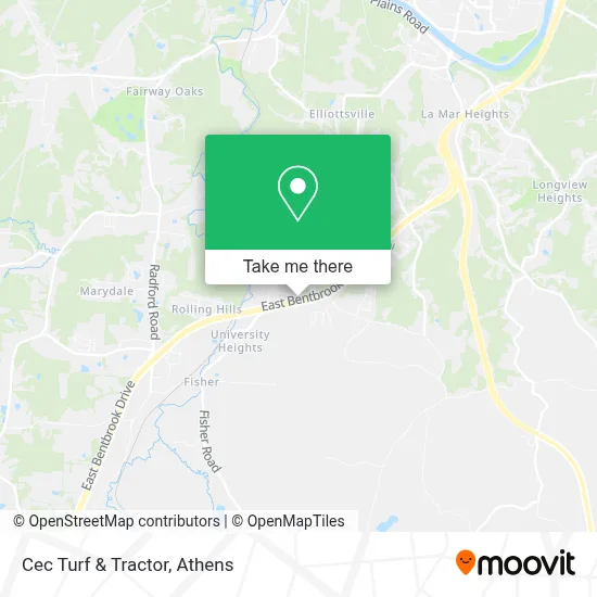 Cec Turf & Tractor map