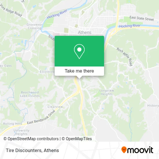 Tire Discounters map