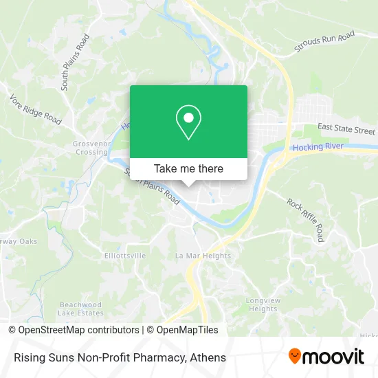 Rising Suns Non-Profit Pharmacy map