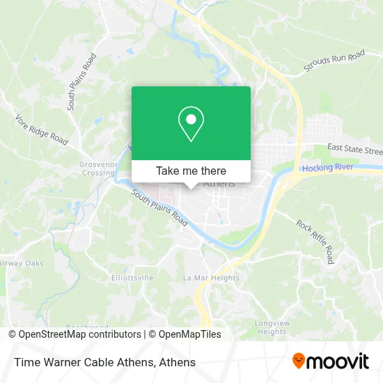 Time Warner Cable Athens map