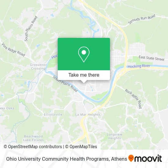 Ohio University Community Health Programs map