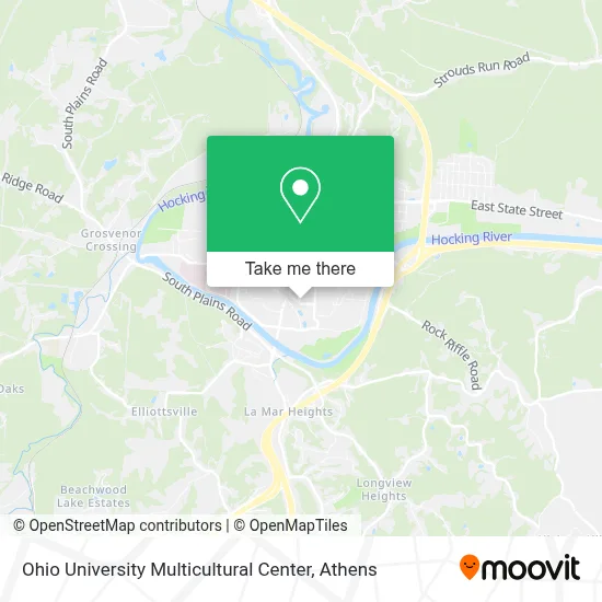 Ohio University Multicultural Center map