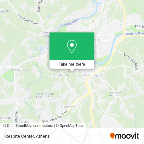 Respite Center map
