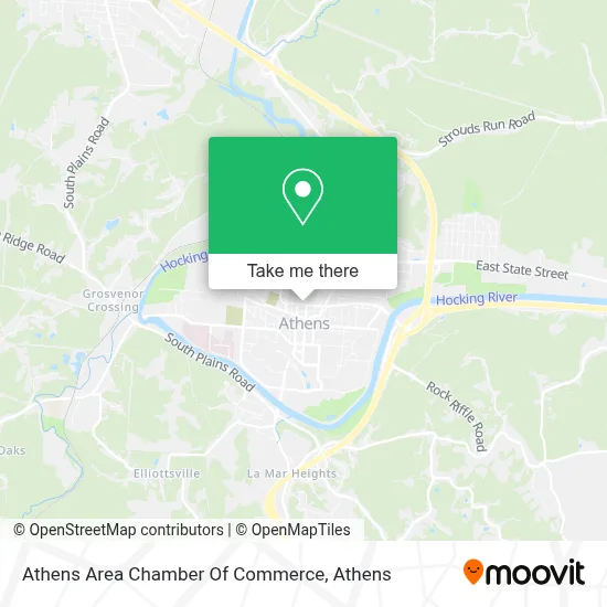 Athens Area Chamber Of Commerce map