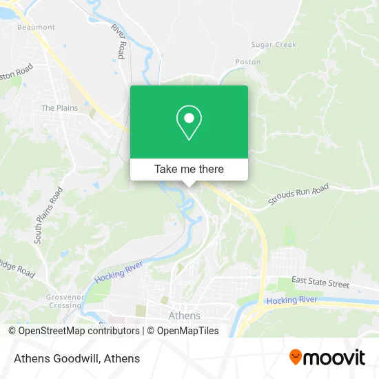 Athens Goodwill map