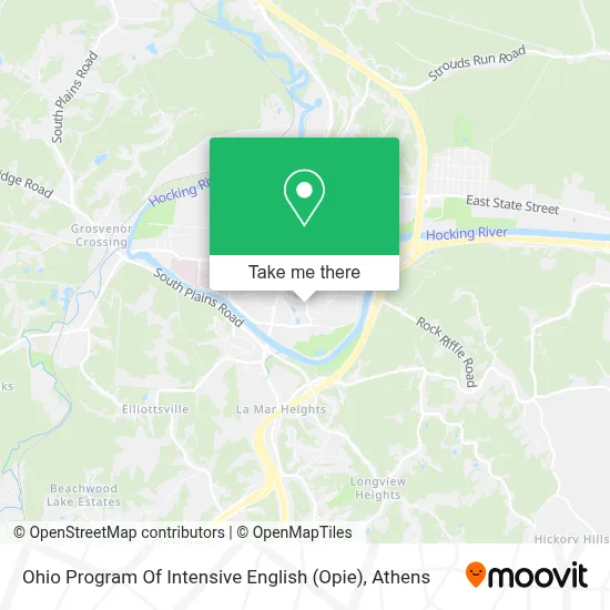 Ohio Program Of Intensive English (Opie) map