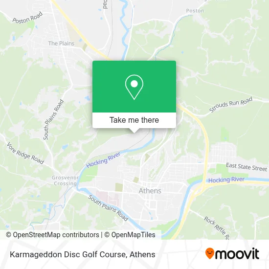 Karmageddon Disc Golf Course map