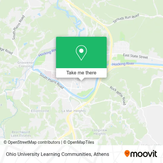 Ohio University Learning Communities map