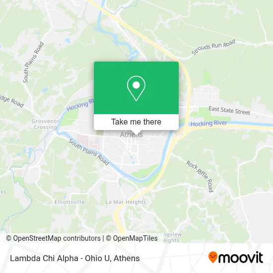 Lambda Chi Alpha - Ohio U map
