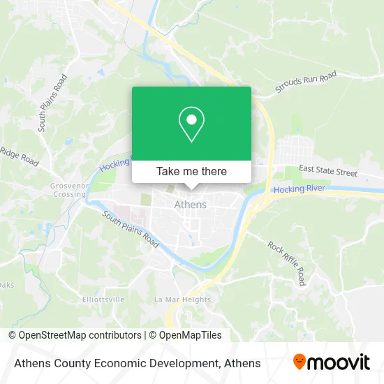 Athens County Economic Development map