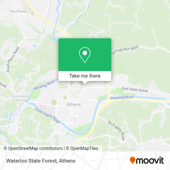 Waterloo State Forest map