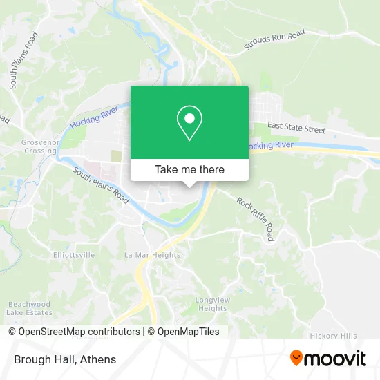 Brough Hall map