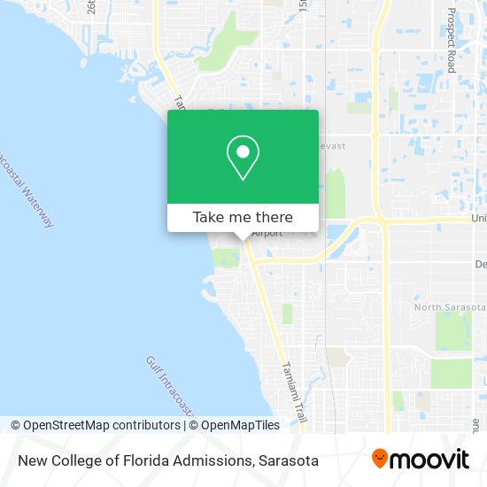 Mapa de New College of Florida Admissions