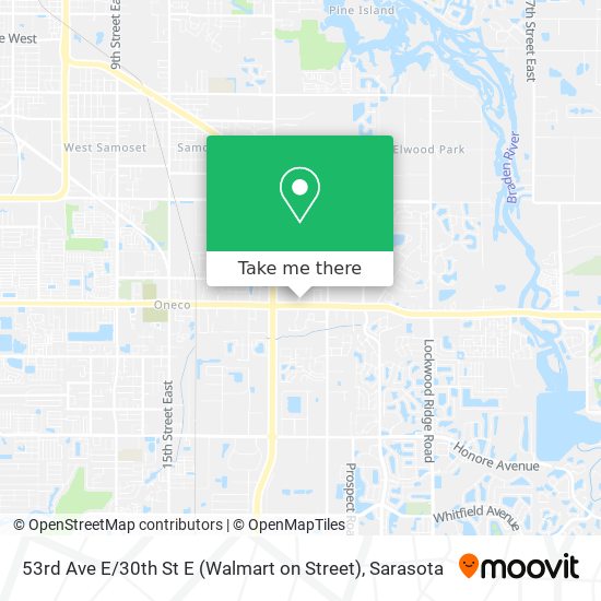 53rd Ave E / 30th St E (Walmart on Street) map