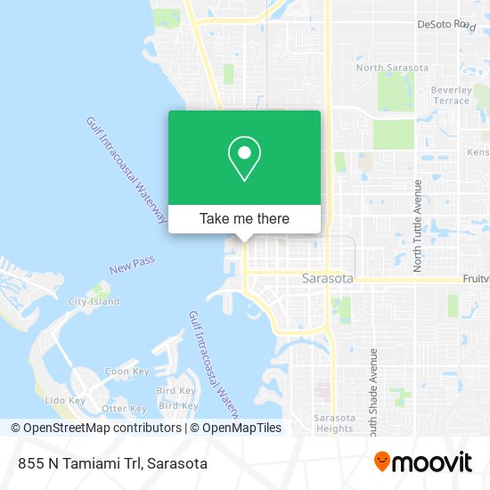 Mapa de 855 N Tamiami Trl