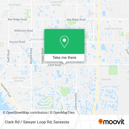Clark Rd / Sawyer Loop Rd map