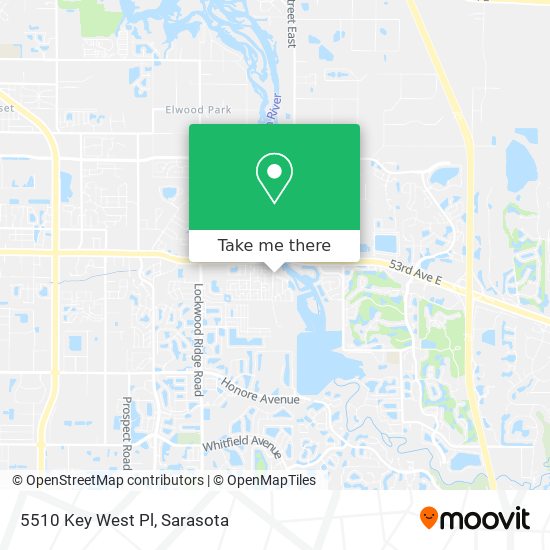 Mapa de 5510 Key West Pl