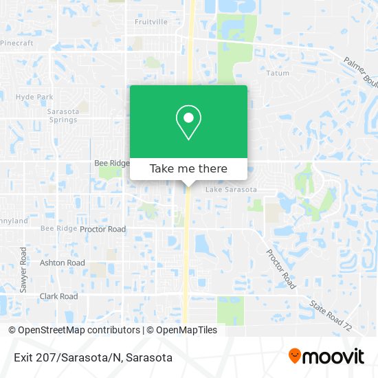 Exit 207/Sarasota/N map