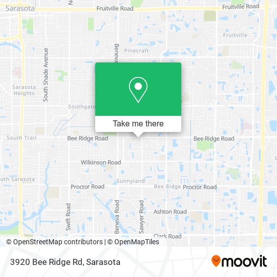Mapa de 3920 Bee Ridge Rd