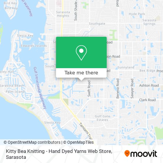 Kitty Bea Knitting - Hand Dyed Yarns Web Store map