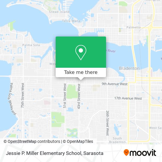 Jessie P. Miller Elementary School map