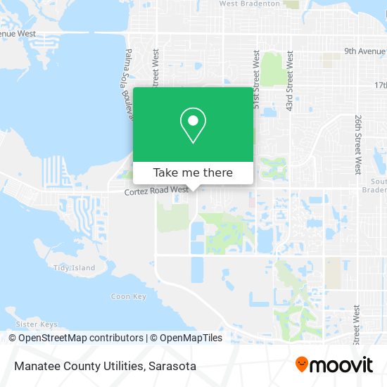 Manatee County Utilities map